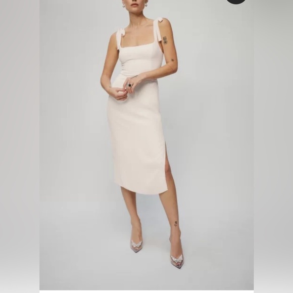 Reformation Bessie White Dress sz 6 - Picture 1 of 7